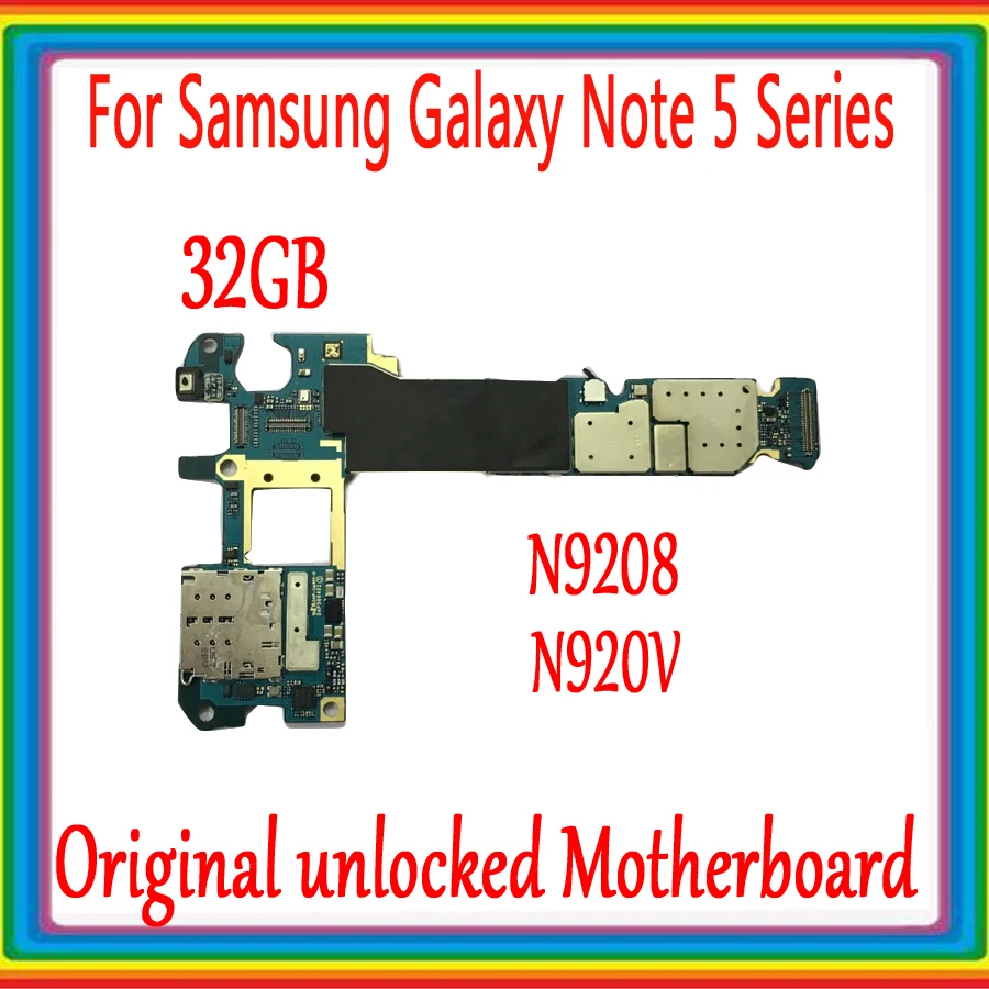 32 Гб для Samsung Galaxy Note 5 N9208/N920V материнская плата с полным чипом оригинальная