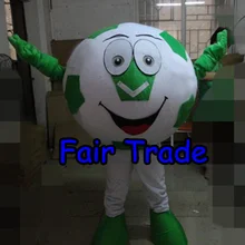 Хорошее качество Кубок мира Зеленый Футбол талисман костюм футбольный матч Mascotte наряд костюм кунг-фу панды EMS бесплатно SW156