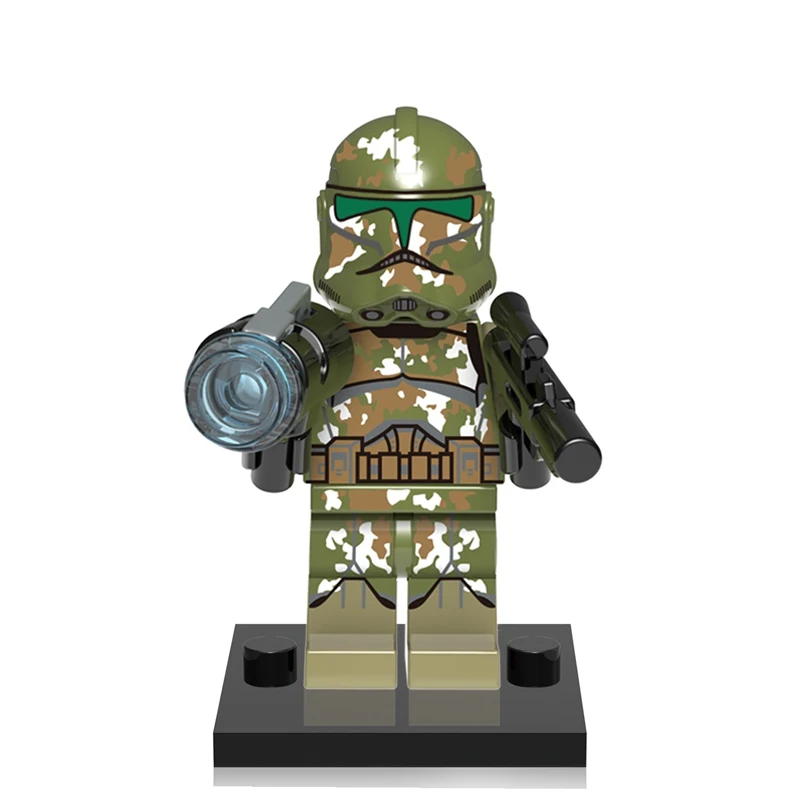 

Commander Kashyyyk Star Wars Mini Bricks in Camouflage Single Legoing Starwars Building Blocks Toys for Children Gift XH 628