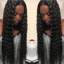 Sunnymay Lace Front Human Hair Wigs Deep Wave Brazilian Virgin Hair Front Lace Wigs For Black Women GLueless Cap