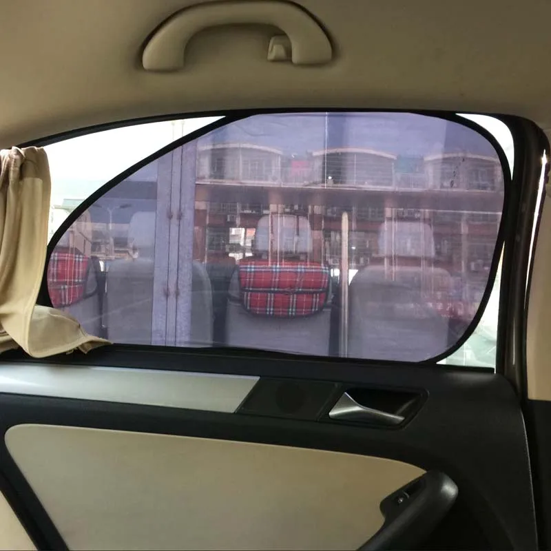 

2 PCS Electrostatic Film Car Window Curtain Cover Car Side Sunshade UV Protection Shield Curtain Auto Acceessories