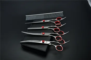 

7inch Pet scissors sets,,Straight & Thinning & Curved scissors sets ,4PCS/package