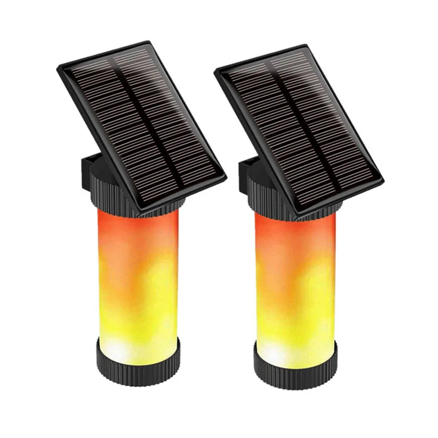 Thrisdar Outdoor Solar Flackern Flamme Wand Lampen Wasserdicht Pathway  Landschaft Solar Veranda Wand Licht Tanzen Flamme Fackel Licht - AliExpress