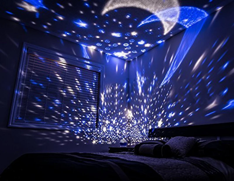Хорстен Романтический светодиодный ночник Луна звездное небо светодиодный ночник-проектор Light Кровать лампы лучший подарок для