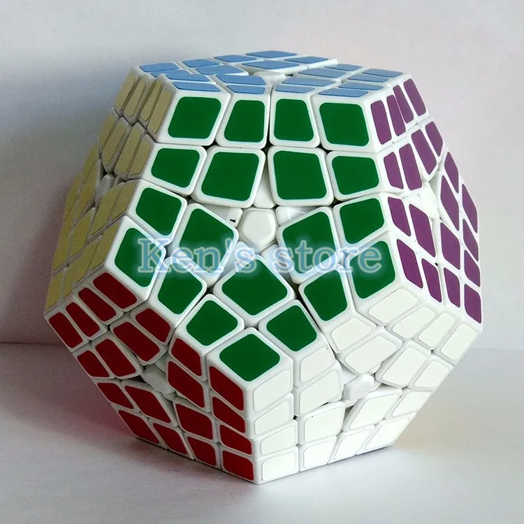 Shengshou Mestre Kilominx Cubo Mágico Profissional 4x4x4 Pvc & Matte Stickers Megaminx Enigma Velocidade Brinquedos Clássicos New 2 master kilominx