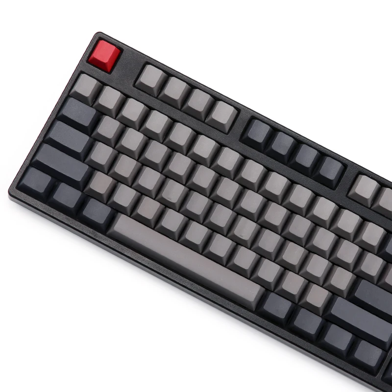 Пустые dolch цветные pbt брелки oem Вишневый профиль красный esc 108 клавиши для usb wried механическая клавиатура