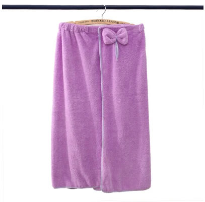 Простая жизнь Чистый хлопок полотенца Мягкий и впитывающий халат повышенное утолщение Большое банное полотенце пляжное полотенце - Цвет: Фиолетовый