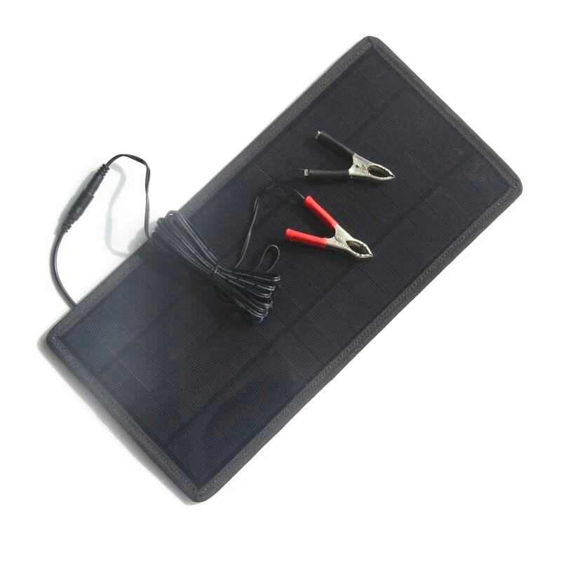 

12V 18V 12W Solar Charger Solar Panel Battery Maintainer for Car Automobile Motorcycle Boat CLH@8