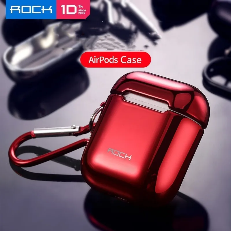 Гальванизированный чехол для Apple Airpods защитный Rock анти-осенний 2 | Электроника