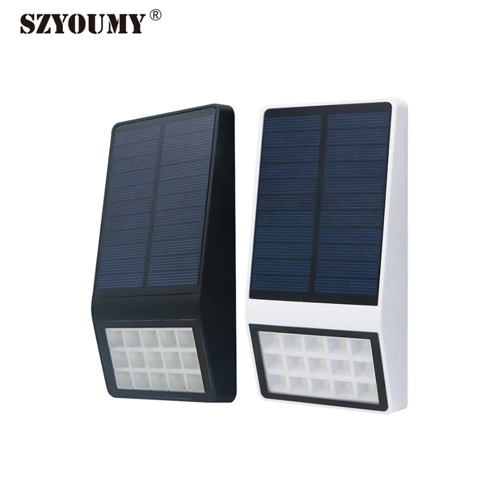 Szyoumy Solar Powered 15led Microwave Inductive Wall Lamp Ip65 Waterproof Motion Sensor Garden Light Dhl Free Shipping Solar Lamps Aliexpress