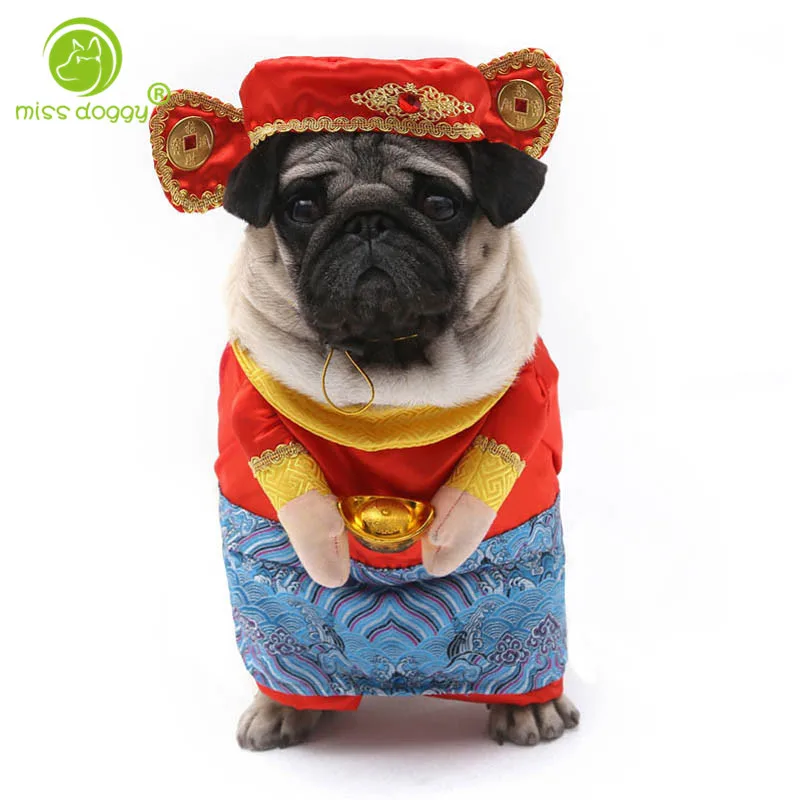 

Funny God Of Wealth Pet Dog Clothes For Small Dog Coats Puppy Jackets Dressing Up Cat Costumes Spring Outfit 20A
