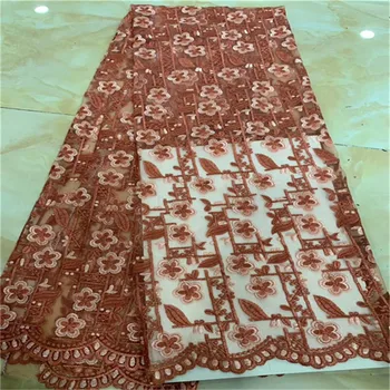 

2019 Latest Nigerian Laces Fabrics With High Quality Tulle African Laces Fabric Wedding African French Tulle Lace