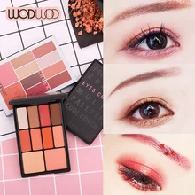 

WODWOD 8 Color Shimmer Matte Eyeshadow +2 Cheek Color Contour Powder Palette Makeup Natural Pigment Smooth Eye Shadow Waterproof