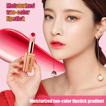 

Hot Gradient Lipstick Double Color Moisturizing Lipsticks with 2 Tone Lip Bar Long Lasting Cosmetics wyt77