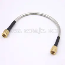 JX 1 шт. SMA мужской SMA Мужской RG402 коаксиальный кабель Полужесткий RG-402 коаксиальный косичка 15-50 см