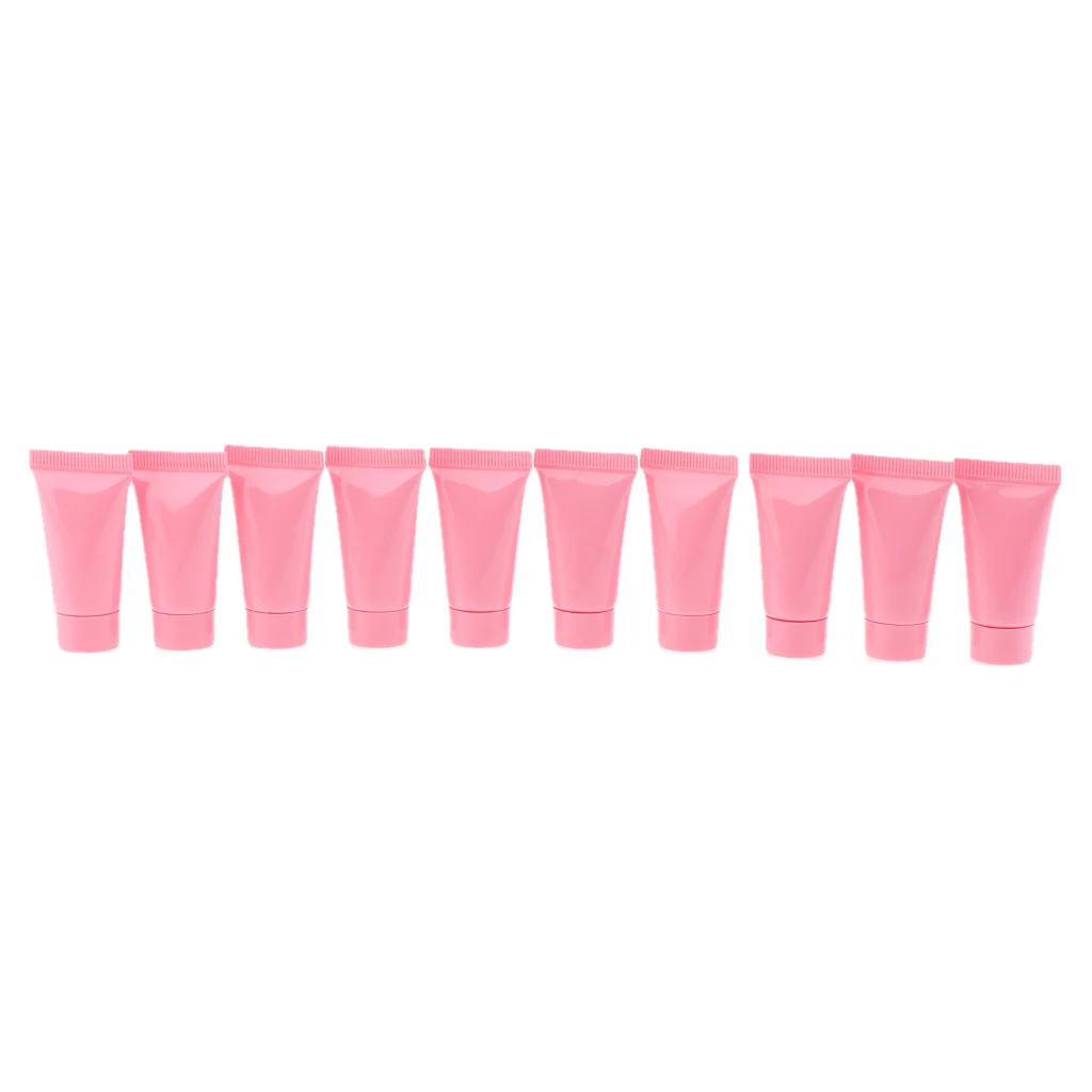 10x Empty Cosmetic Tubes Makeup Cream Container Squeeze Bottle 5ml Reusable,Environmental Protection