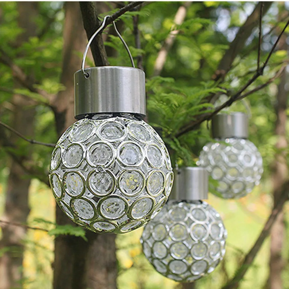 Buy Solar Ball Hanging LED Lamp Outdoor Color Changing