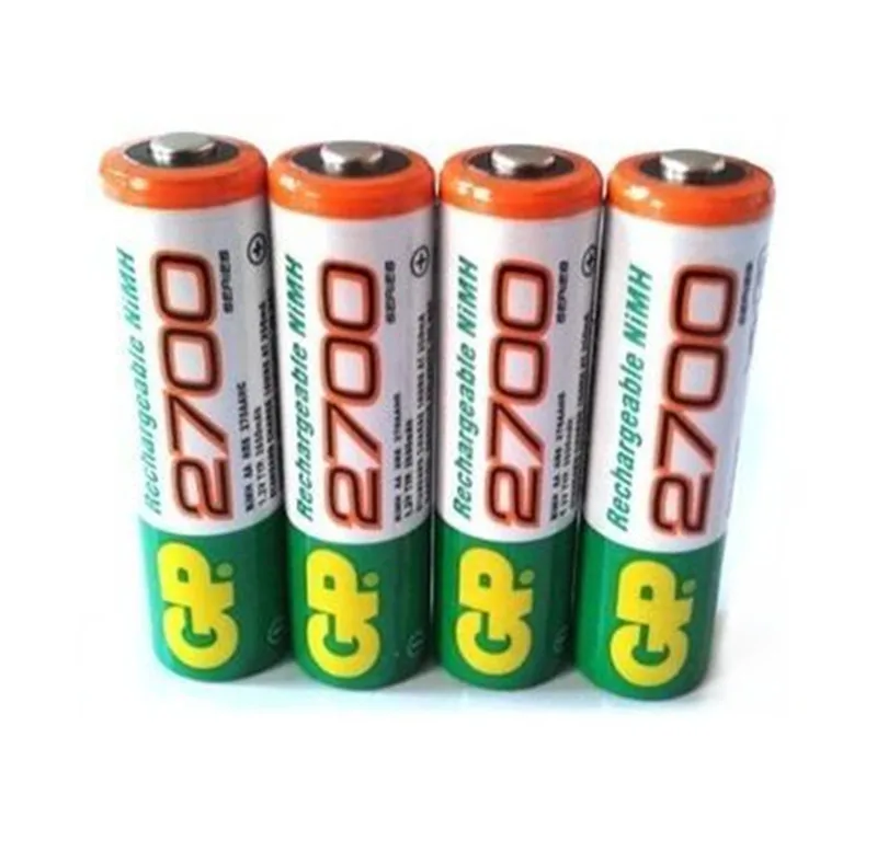 4pcs/lot Original rechargeable battery GP 2700 mAh ni mh 1.2v aa