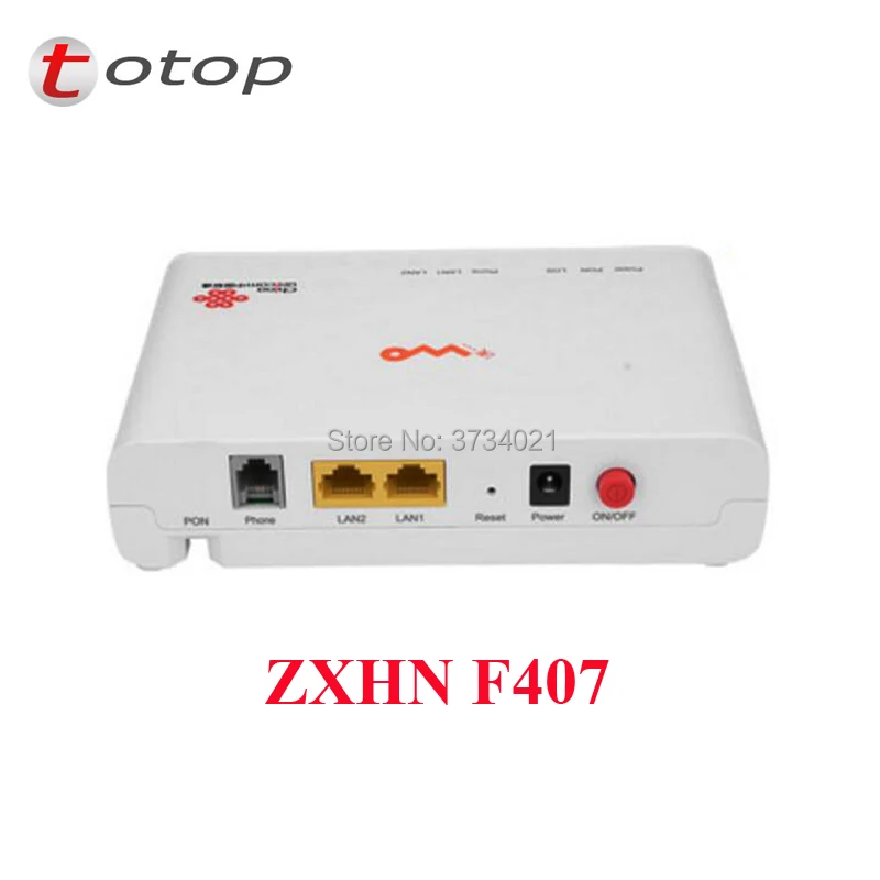 Оригинальный zte ZXHN F407 zte EPON ОНУ 2 порта ethernet, 1 телефон горшок, оптический сетевой блок для FTTH