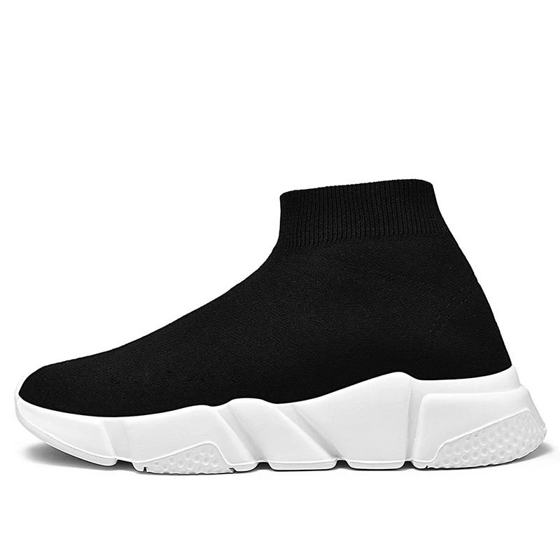 

men casual shoes lightweight breathable outdoor running shoes men plus size 36-47 mesh Couple socks shoes Korean 2019 summer