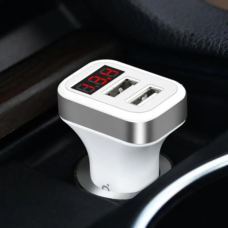 Универсальное автомобильное зарядное устройство HOCO Z3 с 2 USB портами светодиодный