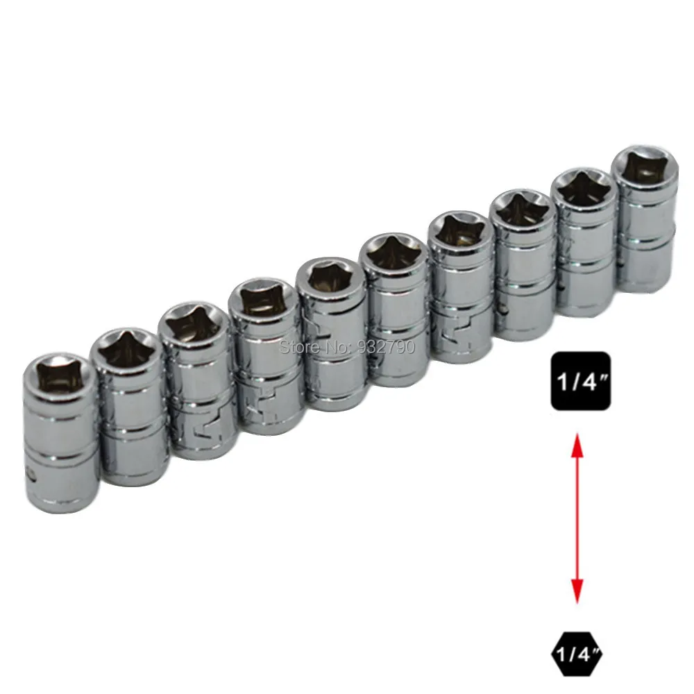 10 шт. 1/" Квадратный привод до 1/4" шестигранный наконечник отвертки адаптер держатель бит адаптер 1/4-дюймовый привод