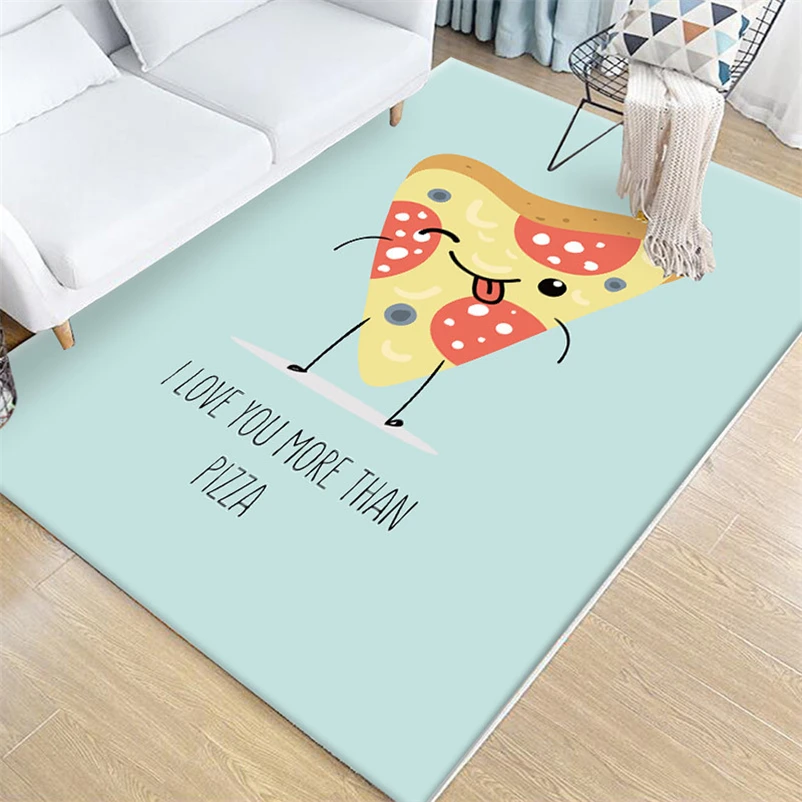 

Top selling Thickened washed Floor Mat non-slip carpet living room coffee table blanket bedroom rugs bedside mat Cartoon