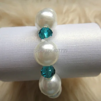 

wholesale new novelty table decoration serviette ring wedding pearl cheap napkin ring promotion