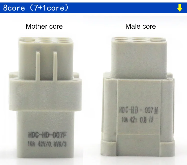 Pesados conector 4 core (3 + 1)