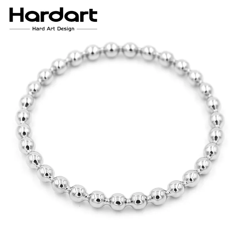 Hardart круглый Бусины звено цепи Браслеты и Classic Silver Цвет Модные украшения для Для
