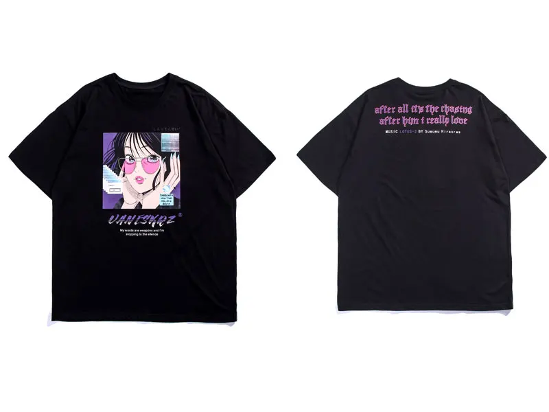Japanese Girl Print Tshirts 3