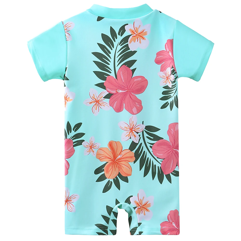 Baohulu الطباعة الطفلات upf50 + الأطفال الرضع طفل ملابس أطفال قطعة واحدة المايوه تصفح الدعاوى