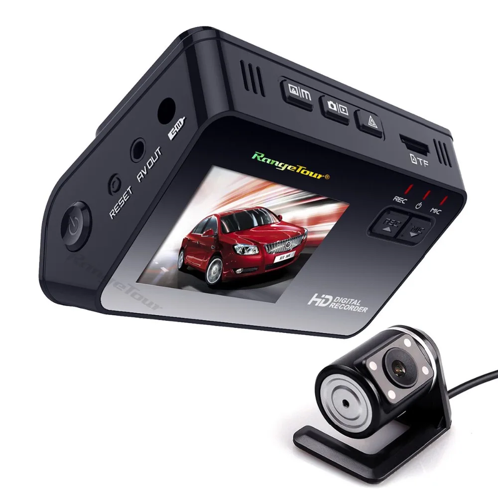 Car DVR Dash Cam Dashboard Dual Camera Recorder with HD 1080P 720P VGA