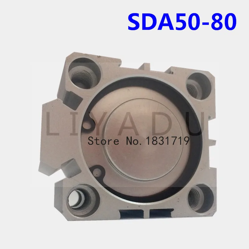 

SDA50-80 thin cylinder Series 50mm Bore 80mm Stroke SDA50*80 Aluminium alloy cylinder SDA50X80