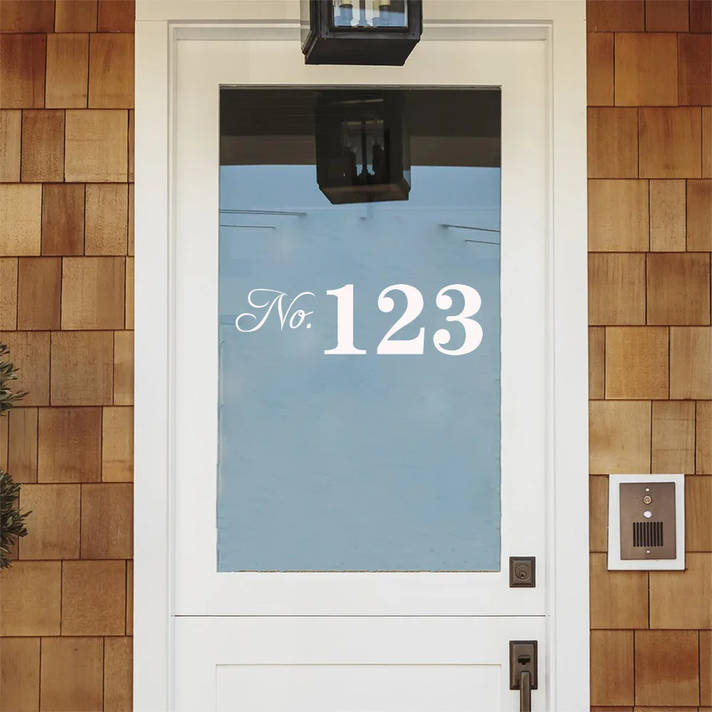 

New Arrival Custom Number Doorplate Door Family Personalized Vinyl Sticker For Home Decor House Decoration Decals Modern