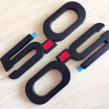 Матовый черный Mustang GT 5.0 крыло эмблема логотип-20 шт