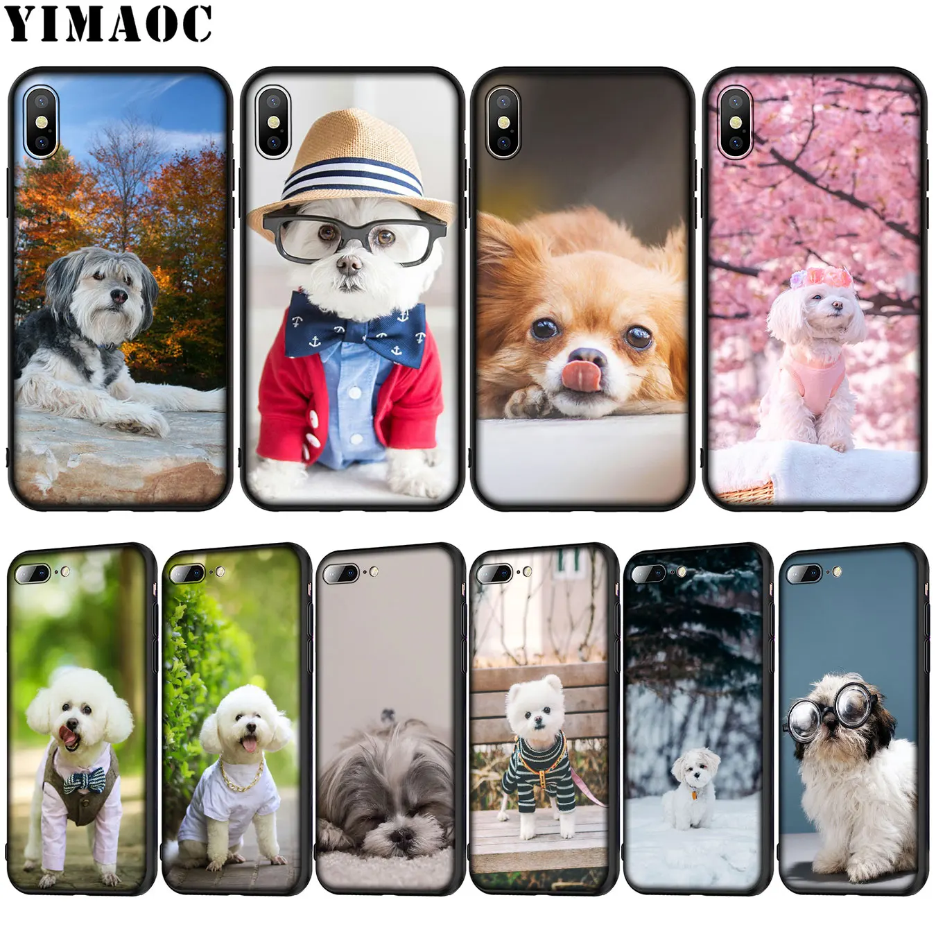 Мягкий силиконовый чехол YIMAOC с изображением Померанской собаки для iPhone XR X XS Max 6 6S