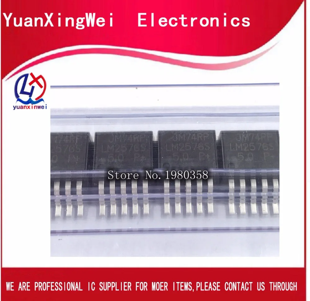 10 шт./лот Новый LM2576S-5.0 до-263-5 LM2576S-5V простой переключатель 3 А понижающий регулятор