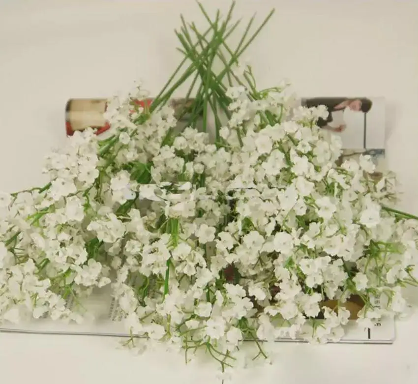 100 шт/партия Gypsophila шелковые детские дышащие Искусственные цветы из шелка завод для дома Свадебные украшения дома дешевые продажи