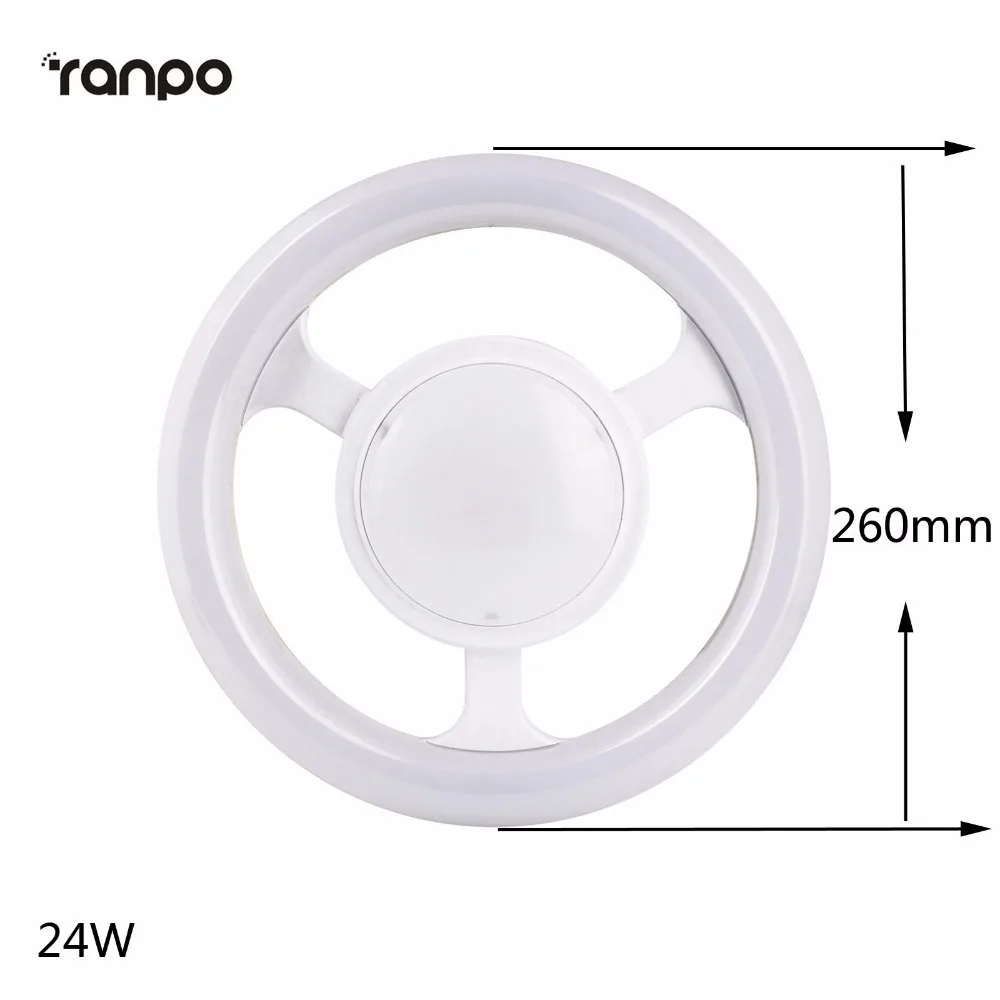 E27 LED tubo circular LED luz lámpara ac220v volante LED lamparas 12 W 24 W Luces de techo para Decoración para el hogar lámparas colores