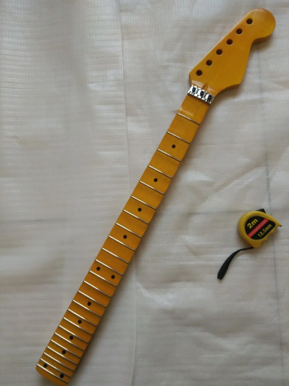 

Full scalloped Guitar Neck for ST Replacement 24 Fret Maple