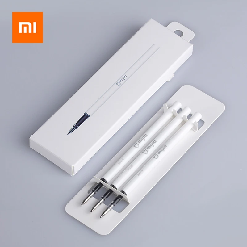 

Xiaomi Mijia Pen 0.5mm Gel Ink Swiss Refill Rolling Roller Ball Sign Pen Signing Ballpoint Pen Signature Pen Rods Office School