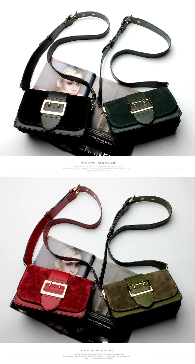 Couro de Vaca Do Vintage Sacos Crossbody F596