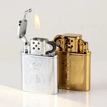 

Metal Old-fashioned Grinding Wheel Flame Lighter