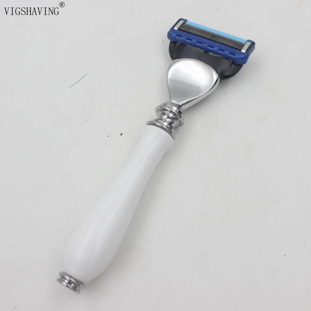 VIGSHAVING керамика бритвенная ручка подарки для мужчин бритва для бритья