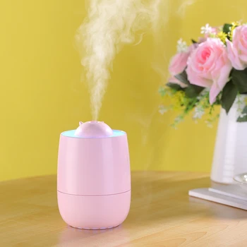 

New creative water whale humidifier three-in-one new strange automatic power off protection pink