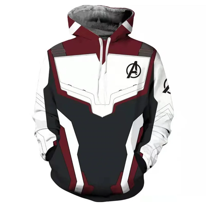 Avengers Endgame 4 Quantum Realm 3D Print Hoodies Men Fitness Pullover Sweatshirts Zipper Jacket Cosplay Men Women Streetwear