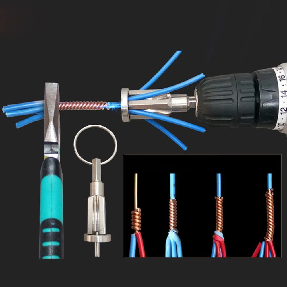 

Wire Stripping Artifact Flashlight Dual-Use Fast Switch Terminal Block Electrician Automatic Stripping Twist Line Artifact 12.26
