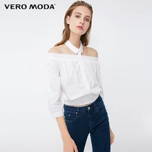 Перманентные полки Vero what Moda seven с открытыми плечами Весна рубашка рукав короткая куртка женская | 318331562