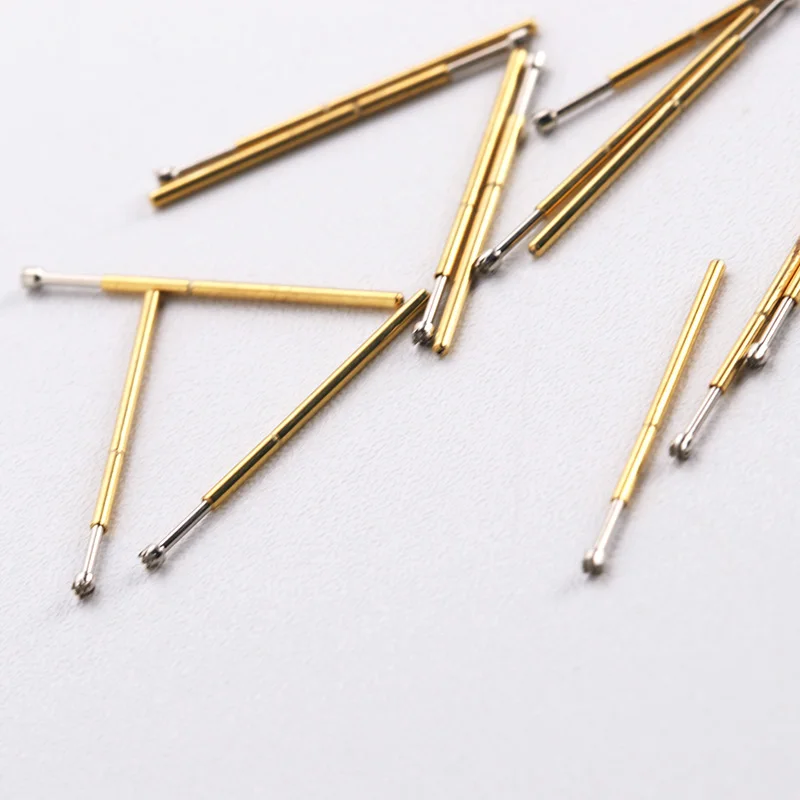 Length 16.55mm Hardware Accessories Test Probe P50-H Metal Plate Test Tool Detection Instrument 100 / Package Home Spring Probe
